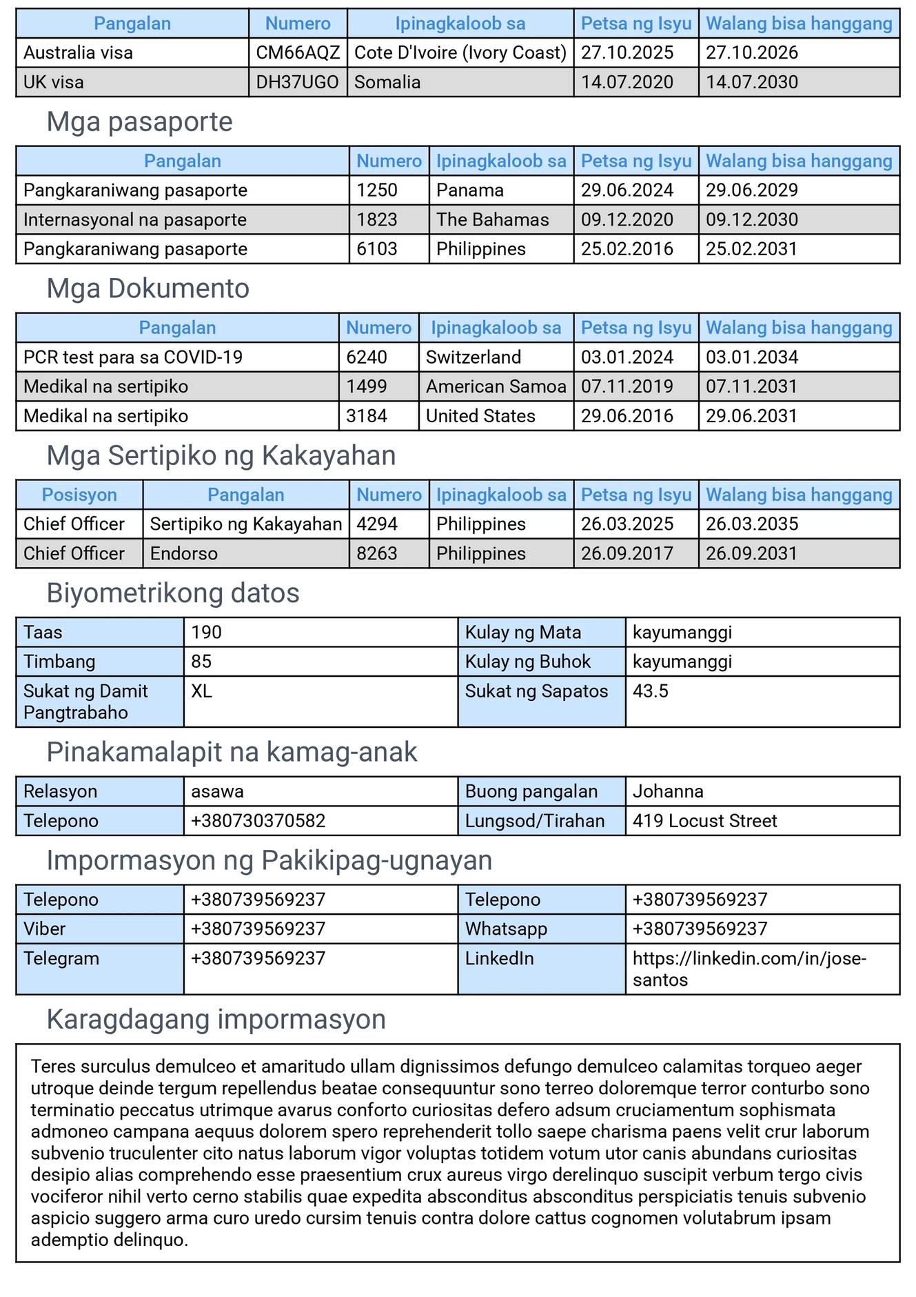 Marino Form sa mobile