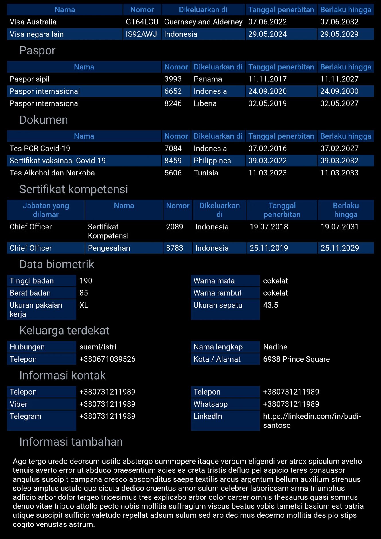 Formulir pelaut di ponsel