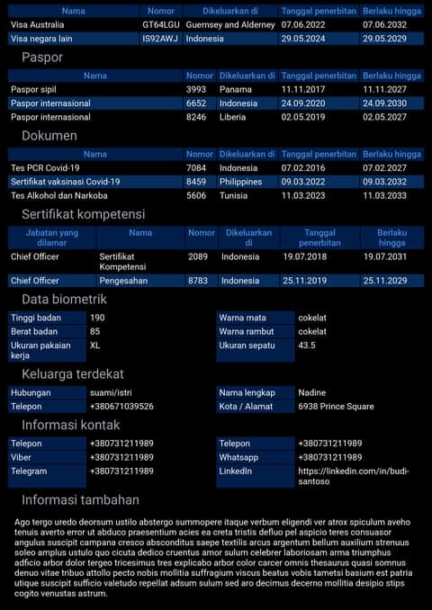 Formulir di telepon Formulir pelaut di ponsel